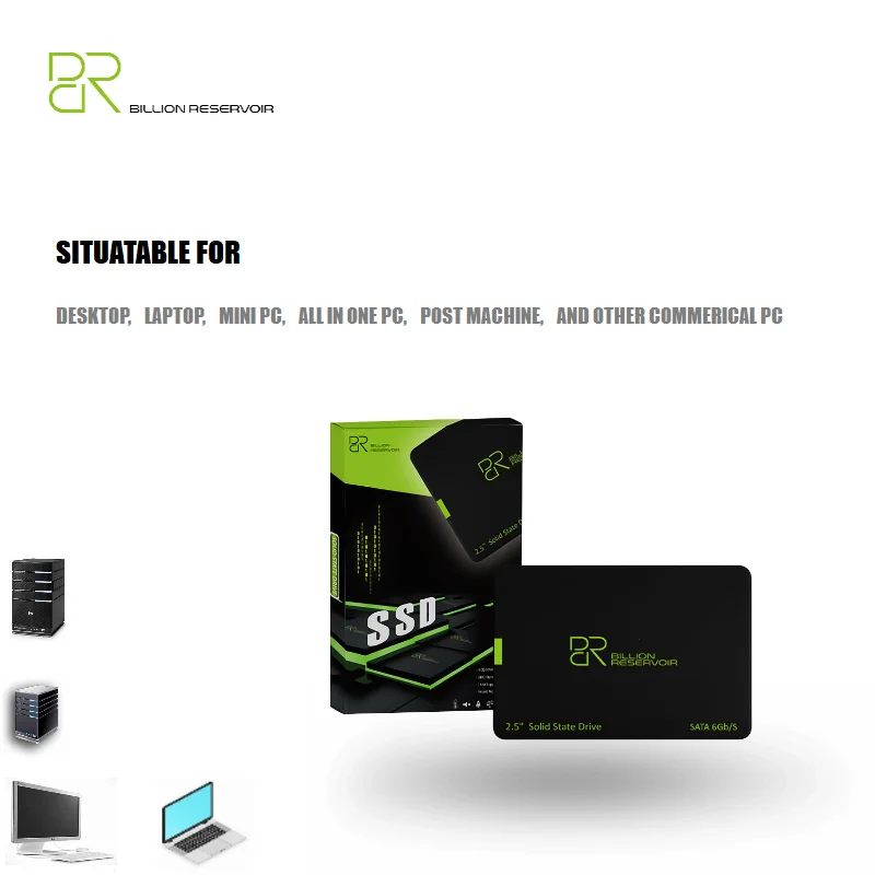 BR 2.5 256GB Black 512GB 1TB 2TB 128GB 3PCS 5PCS Solid State Disk Hard Drive Desktop Laptop PC SATA 3.0 SSD hot sales
