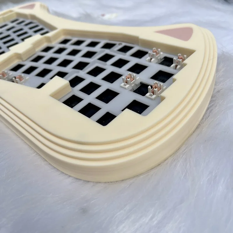 Комплект механической клавиатуры Cat Alice67, проводная одномодовая акриловая клавиатура с горячей заменой, на заказ Teclado, комплект офисных игровых клавиатур в подарок