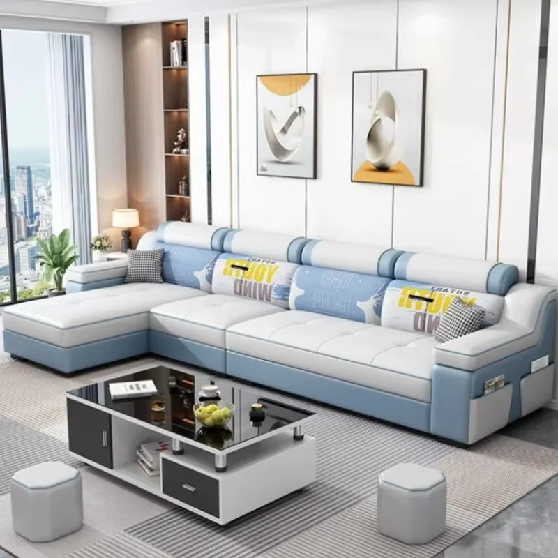 Fancy Pillows Sofa Sets Waterproof Large White Loveseat Recliner Sofa Nordic Daybed Muebles Para Dormitorio Furniture Couch