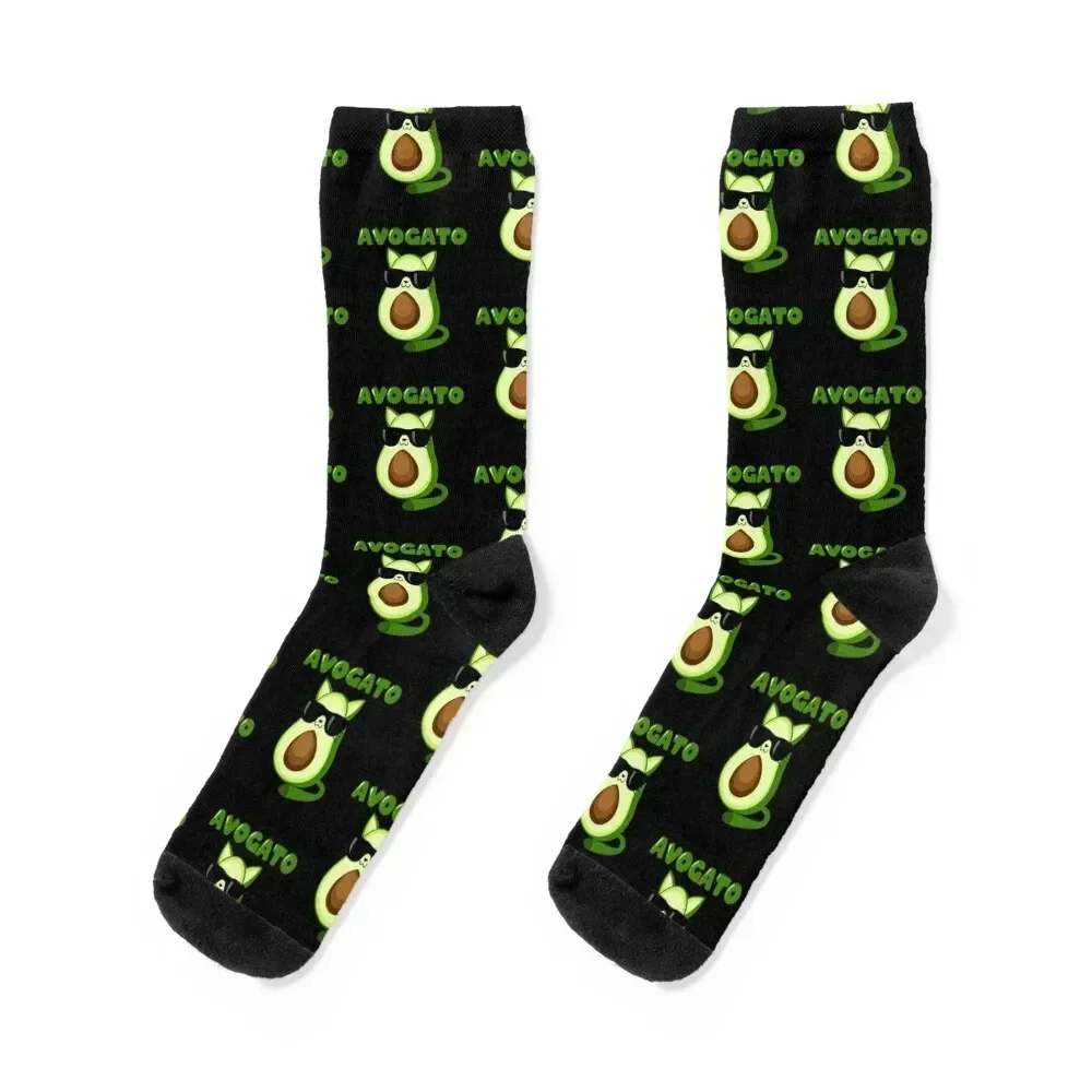

Avogato Funny Avocado Cat Lover Socks Children's Sports luxury anti slip football Socks For Men Women's
