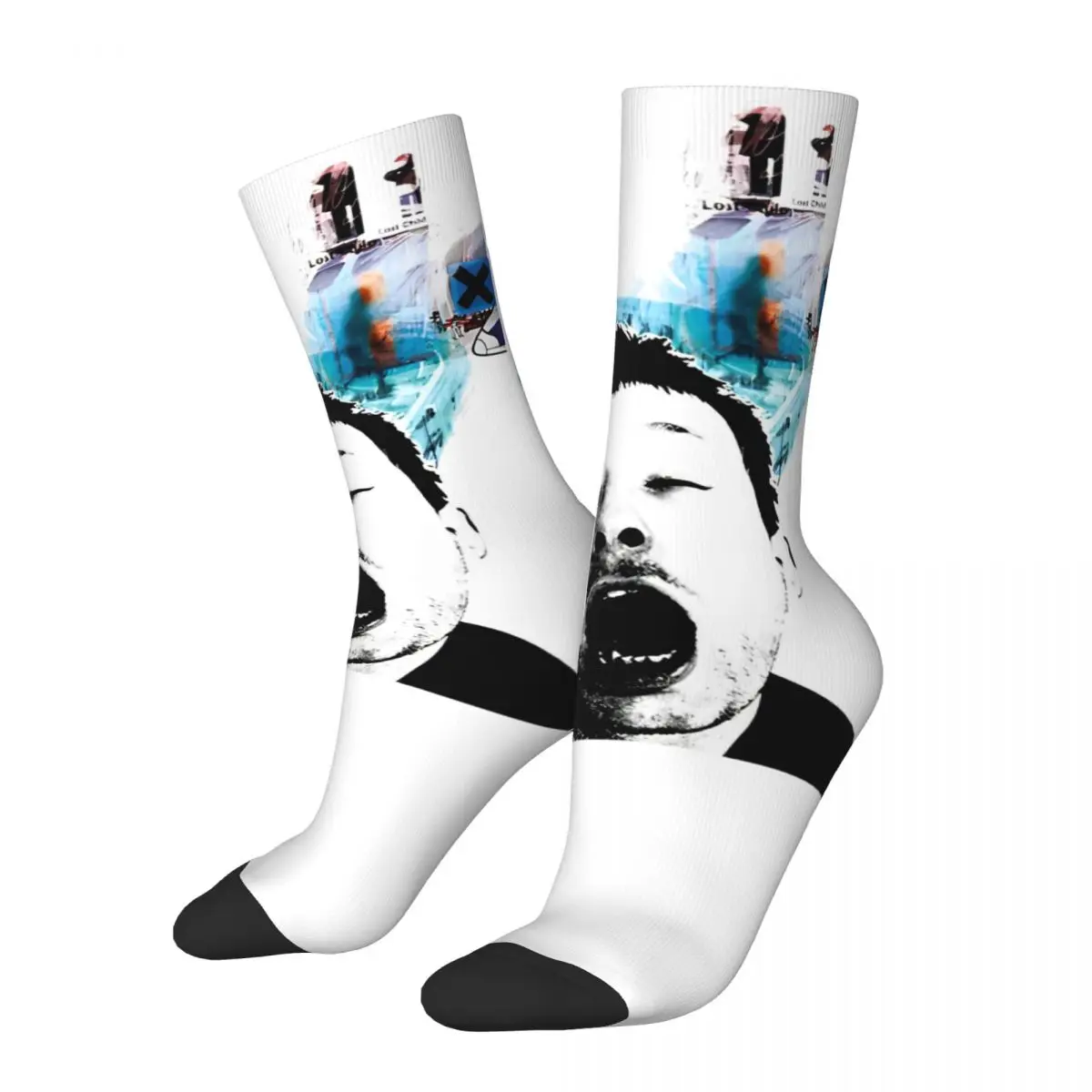 Cozy Women Men Socks Rock Thom York Radiohead Music Band Merch Super Soft Skateboard Dress Socks All Seasons