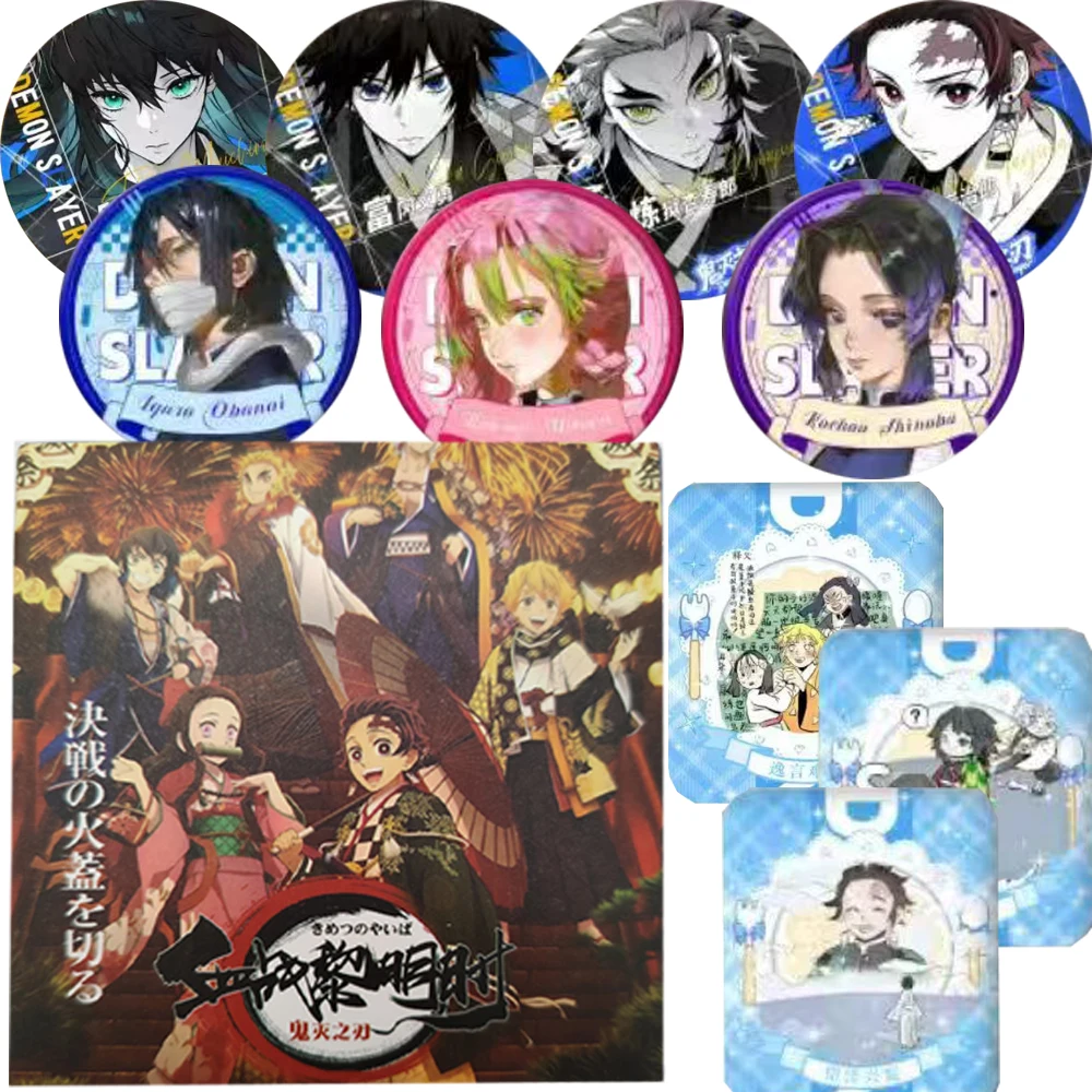 الجملة شيطان القاتل أنيمي شارة Kochou Shinobu Kanroji Mitsuri خط بسيط الفن تصميم رائعة بروش جمع متعة الهدايا