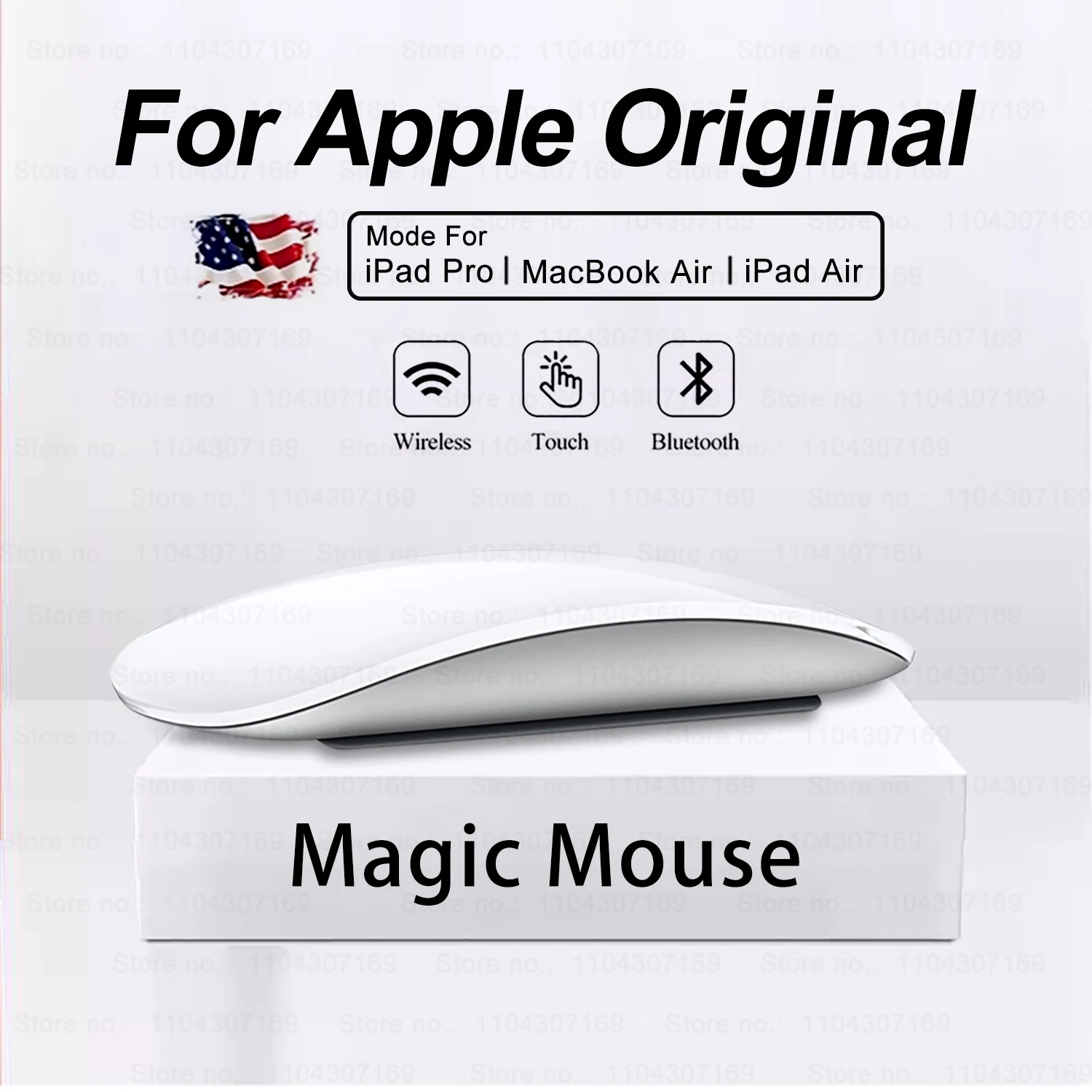 

For APPLE Original Bluetooth 5.0 Wireless Multi-Touch Surface Magic Mouse For Macbook Pro Air Mini Laptop Tablet PC iPad Mouse
