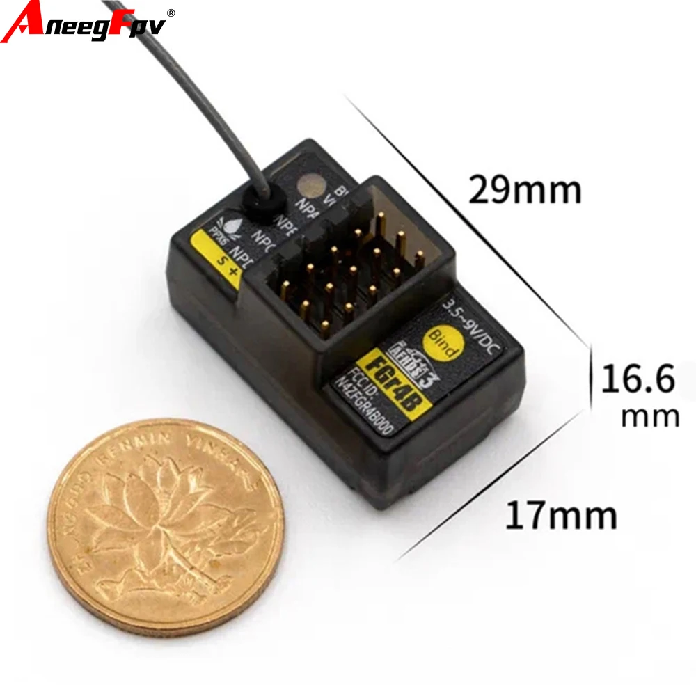 Flysky FGr4B FGr8B FGr12B 2,4 GHz 4/8/12-CH receptor PWM/PPM/Ibus con transmisor AFHDS3 para RC coche barco PL18/NB4/NB4 pro Lite