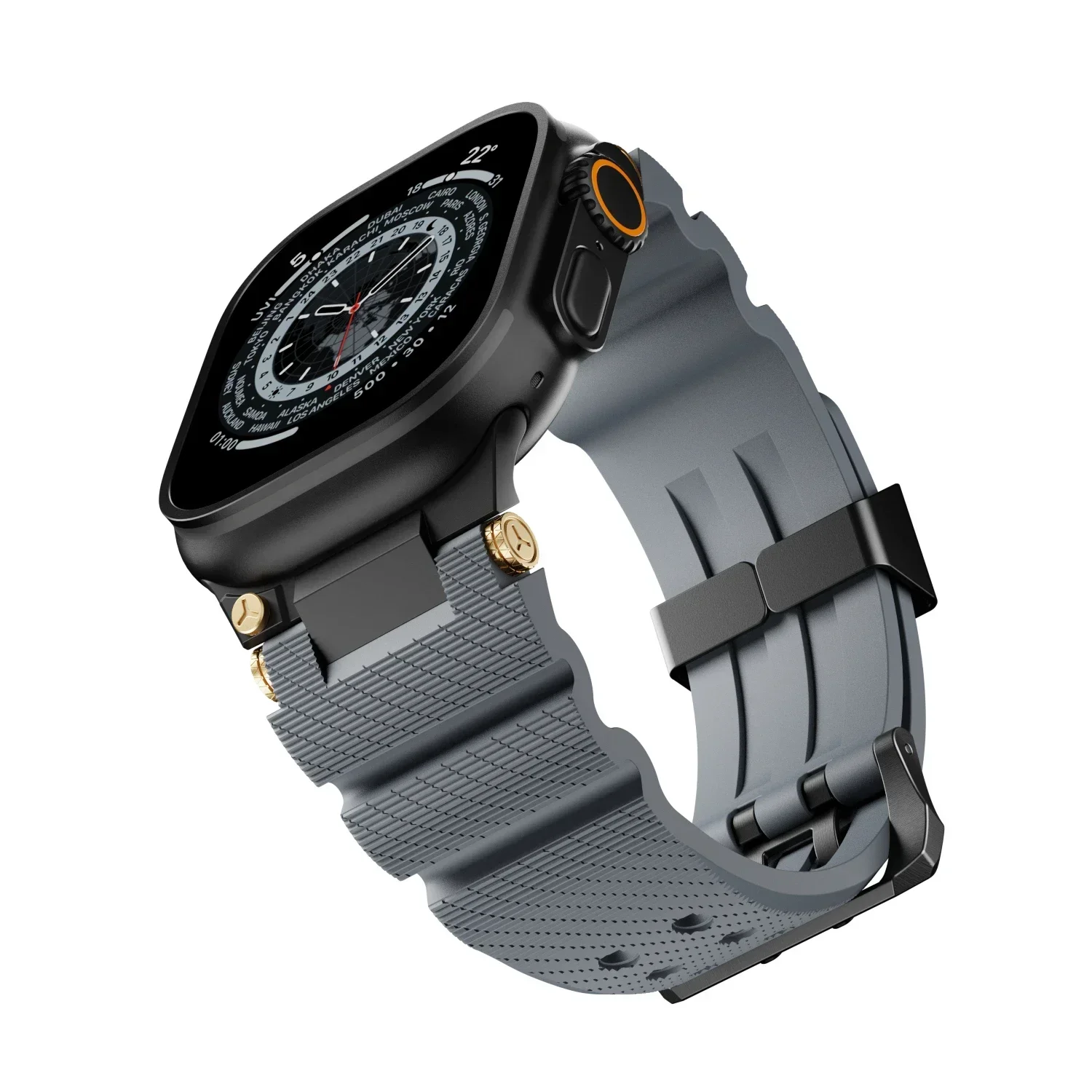 Rubber luxury band for Apple Watch Ultra 3/2 49mm ultra 49  display picture 1