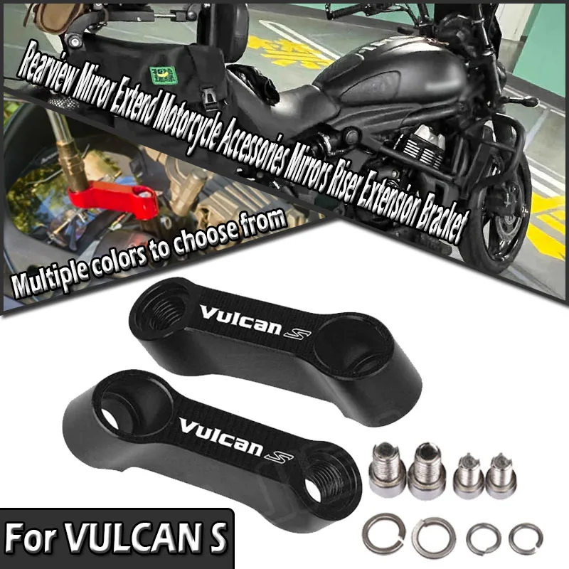 For Vulcan S 650 VN650 2015-2024 2025 10mm 8mm Rearview Mirror Extend Motorcycle Accessories Mirrors Riser Extension Bracket