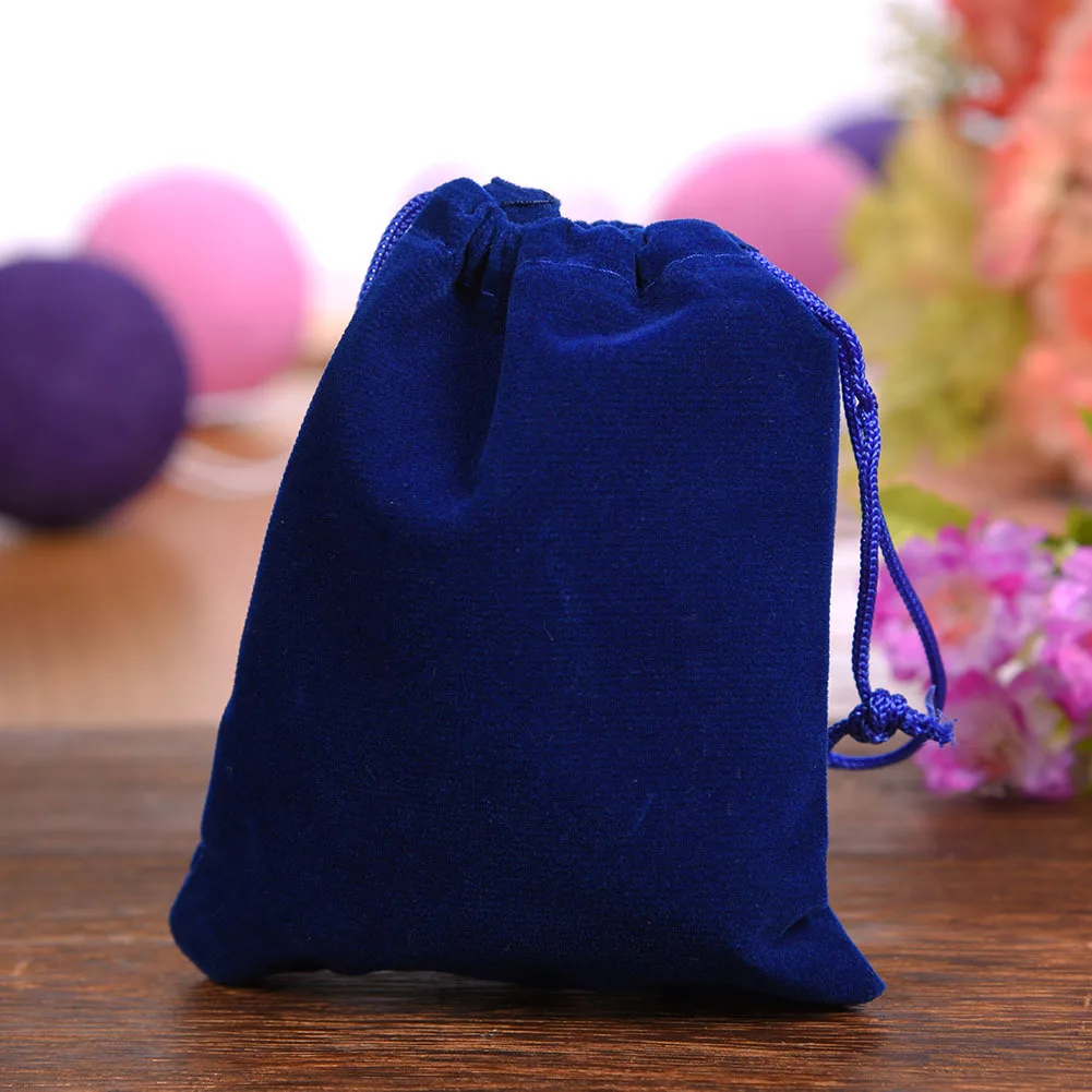 Soft Velvet Gift Bags, Bolsas De Armazenamento De Cordão Grosso, Jóias Crystal Coins Tarot, 10Pcs