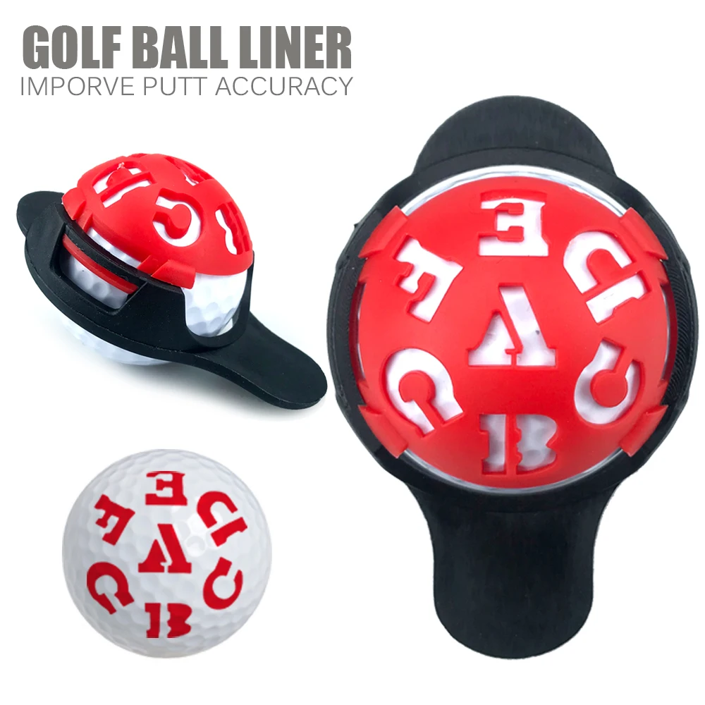 เครื่องมือวาดภาพลายเส้นลูกกอล์ฟแบบกลวง6ใน1อุปกรณ์เสริมสำหรับวางลูกกอล์ฟ