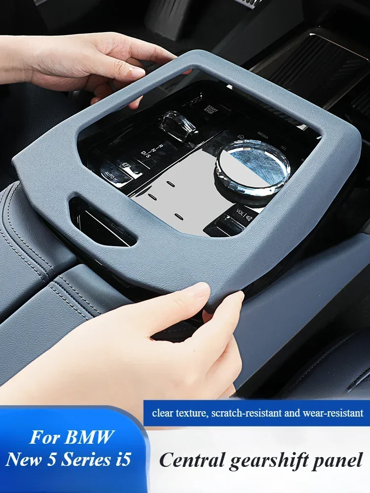 

For 2024 BMW 5 Series i5 525 530 Central Gear Shift Panel Cover Trim Frame Decorative Protection Film Car Interior Motification