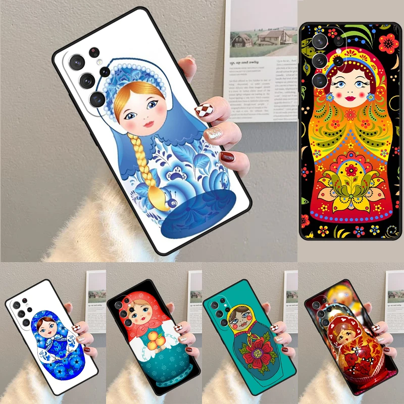 Russian Nesting Doll TPU Phone Case For Samsung Galaxy note 10 pro S26 S25 S24 S23 S22 Ultra Plus S21 FE S20 Shockproof Cover