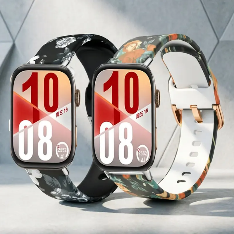Printing Strap For For Huawei Watch Fit 3/4/5 Replacement Silicone Wristband Bracelet For Huawei Watch Fit 4Pro 5Pro Accessories