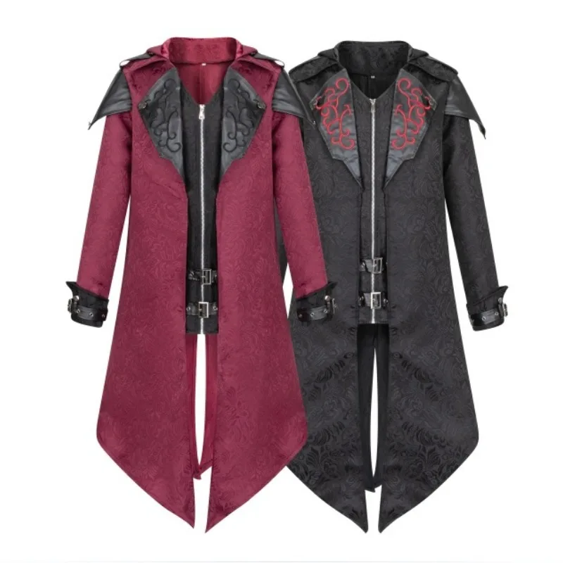 

New Vintage Costume European and American Medieval Halloween Vintage Jacket Gothic Performance Costumes Play Clothes