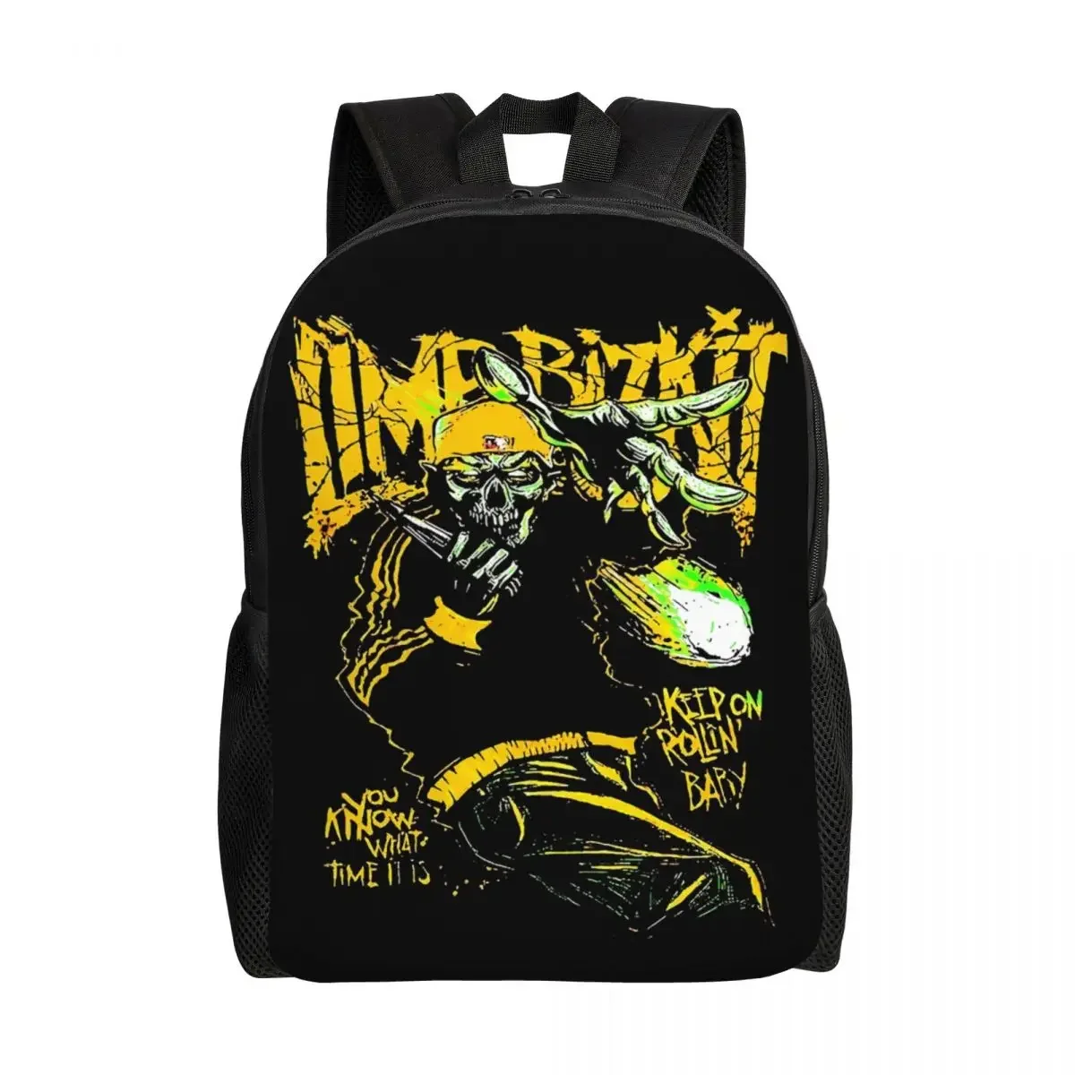 

Custom Bizkits Heavy Metal Backpack for Boys Girls Rock Roll Limp School College Travel Bags Bookbag Fits 15 Inch Laptop