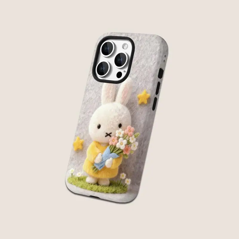 

Чехол для телефона Miffy Rabbit с милыми мультяшными цветами, магнитный защитный чехол для телефона Miffy Rabbit, подходит для Iphone