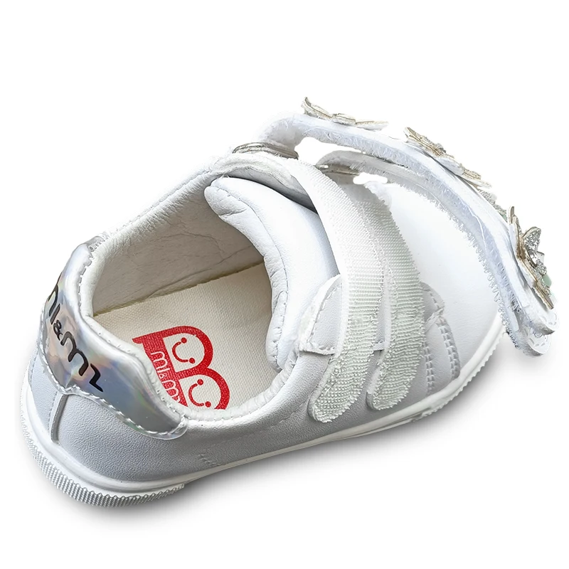 Mode Bloem Schoenen Pu Leer Meisje Sneaker Kinderen, Nieuwe Kids Schoenen + Innerlijke 13.5-18Cm