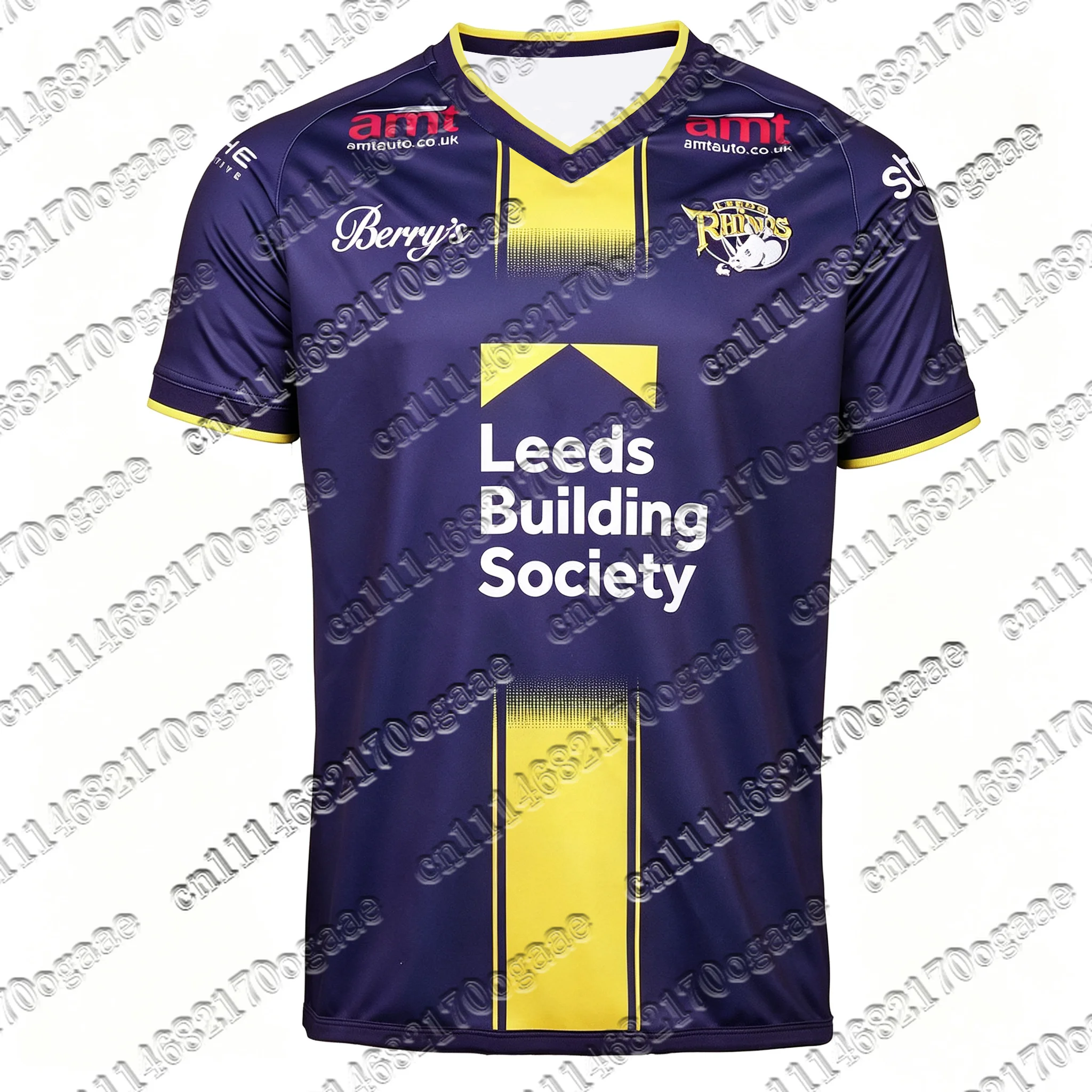Men Y2K Oversized Rhinos Away Rugby Jersey Short Sleeve Breathable Athletic Shirt for Sports Training Daily Street Style