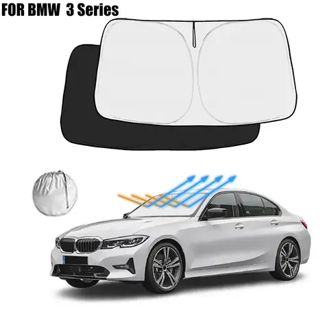 BMW G20 G21 F30 F31 E90 E91 E92 E46 자동차 앞 유리 차양 커버 앞 창 차양 바이저 자동 인테리어 UV 보호