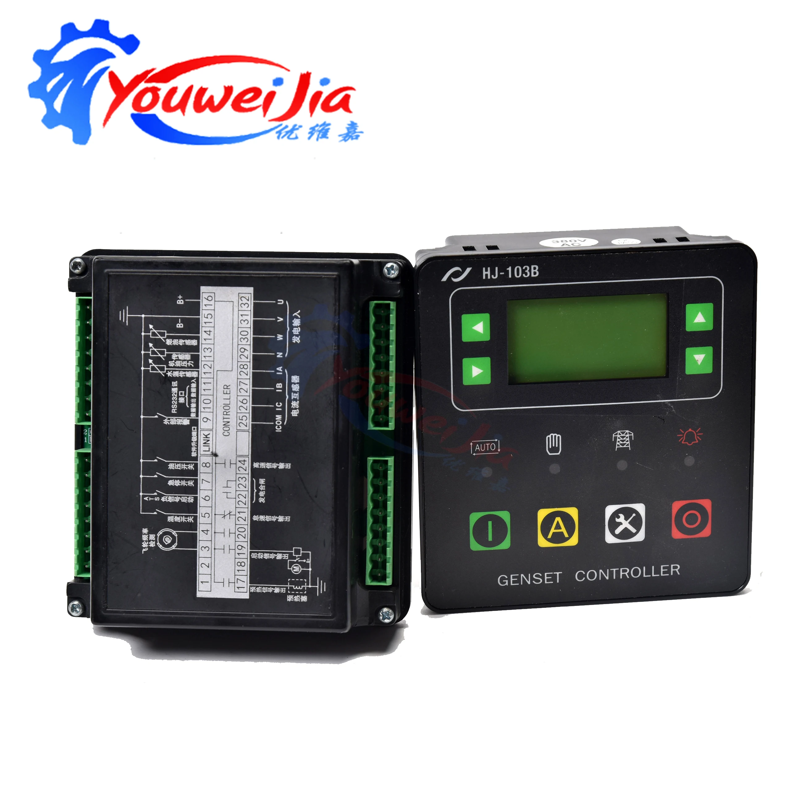 Changchai EV80 controller HJ-103B controller 10-15KW water-cooled generator five protection controller