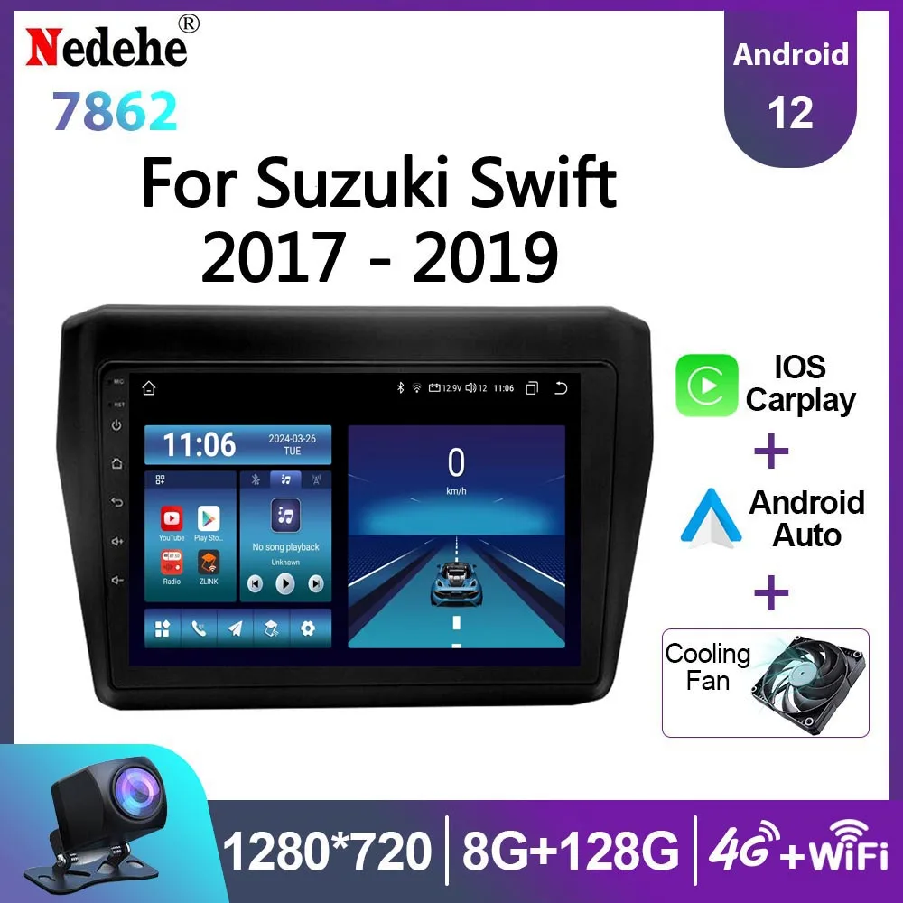 

Android 13 Carplay For Suzuki Swift 2017 2018 2019 Car Radio 2din 9 inch Multimedia Video Player GPS Navigation Stereo 4G DSP