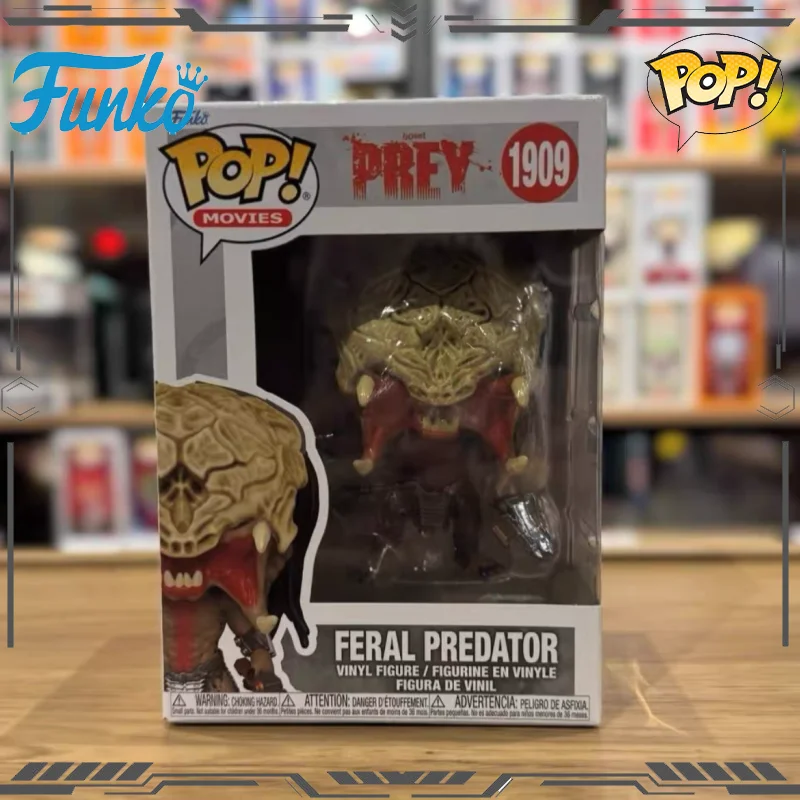 

Funko Pop Original Predator Anime Figure Feral Predator 1909 Action Figure Toys for Boys Girls Gift Collectible Model Ornaments