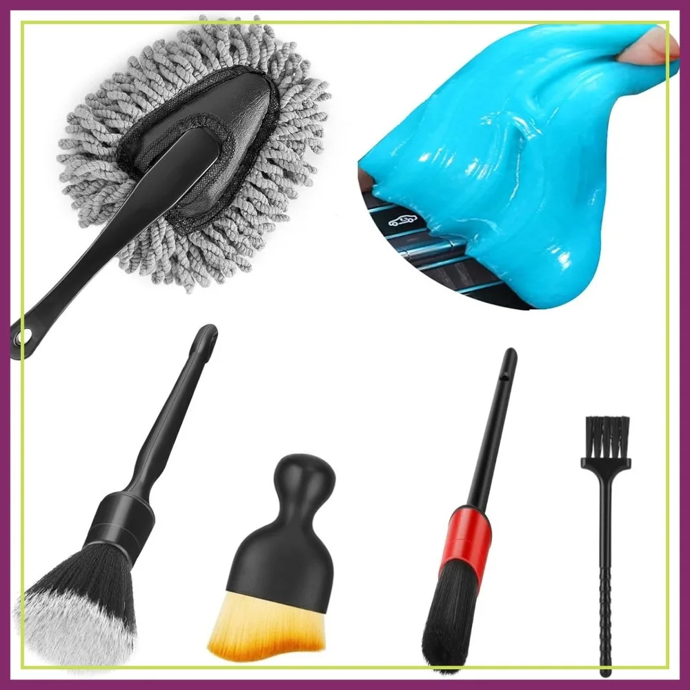

Car Interior Cleaning Gel Kit with Detail Brush for Auto, Truck, SUV, RV Dust Removal