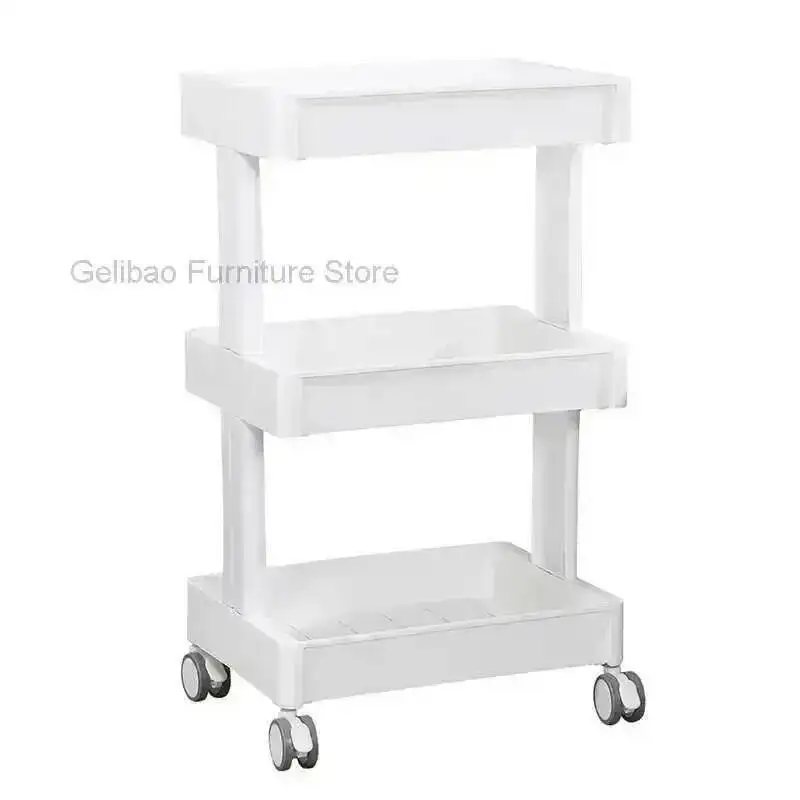 

Trolley Salon Storage Professional Beauty Furniture for Cart Acrylic Luxury Container Tattoo Organizer Eyelash Stainless Steel