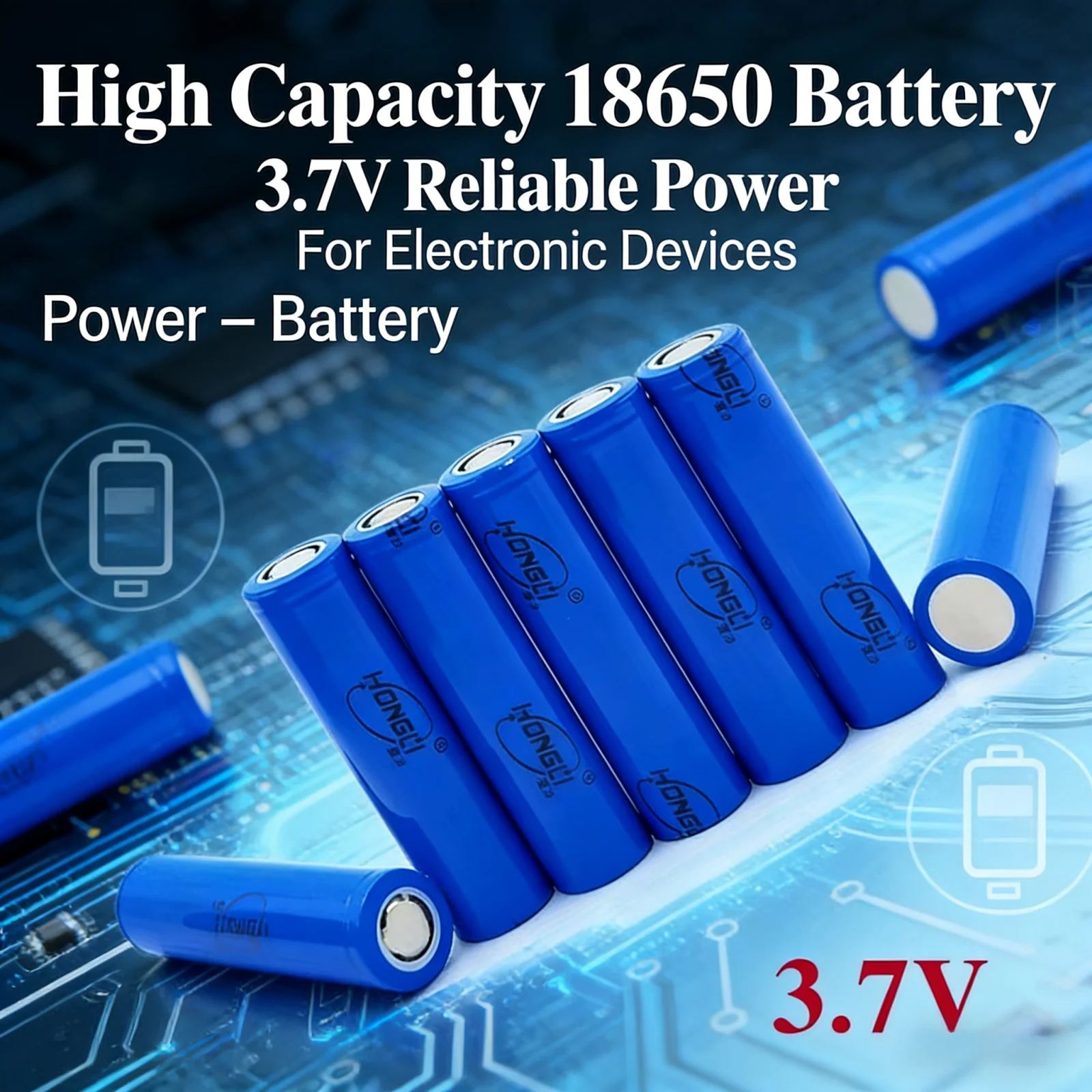 Akumulator litowy 18650, 1800 mAh, 3,7 V, do wielokrotnego ładowania, akumulator litowo-jonowy 18650 do latarki i innych zastosowań. — zdjęcie produktu 3