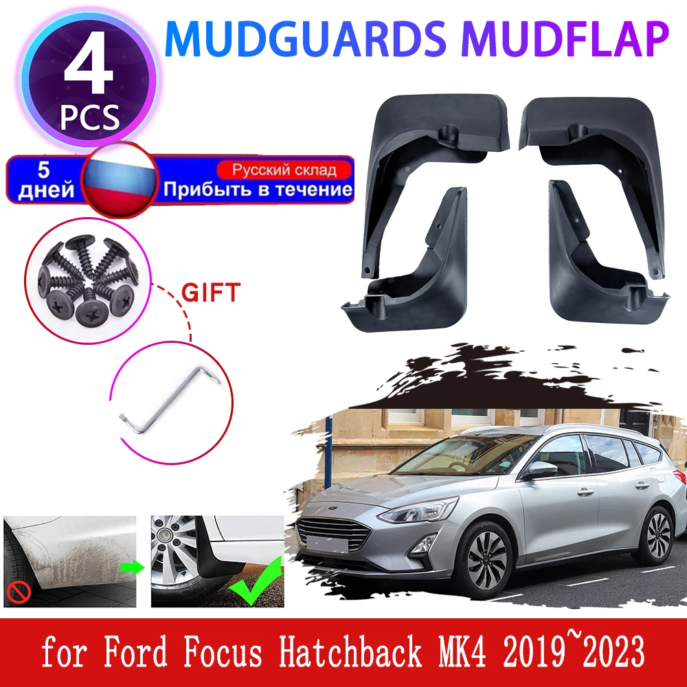 

Mudguards for Ford Focus Hatchback MK4 Zetec Titanium 2019~2023 Mudflaps Fender Mud Flap Flares Splash Guards Cover Accessories
