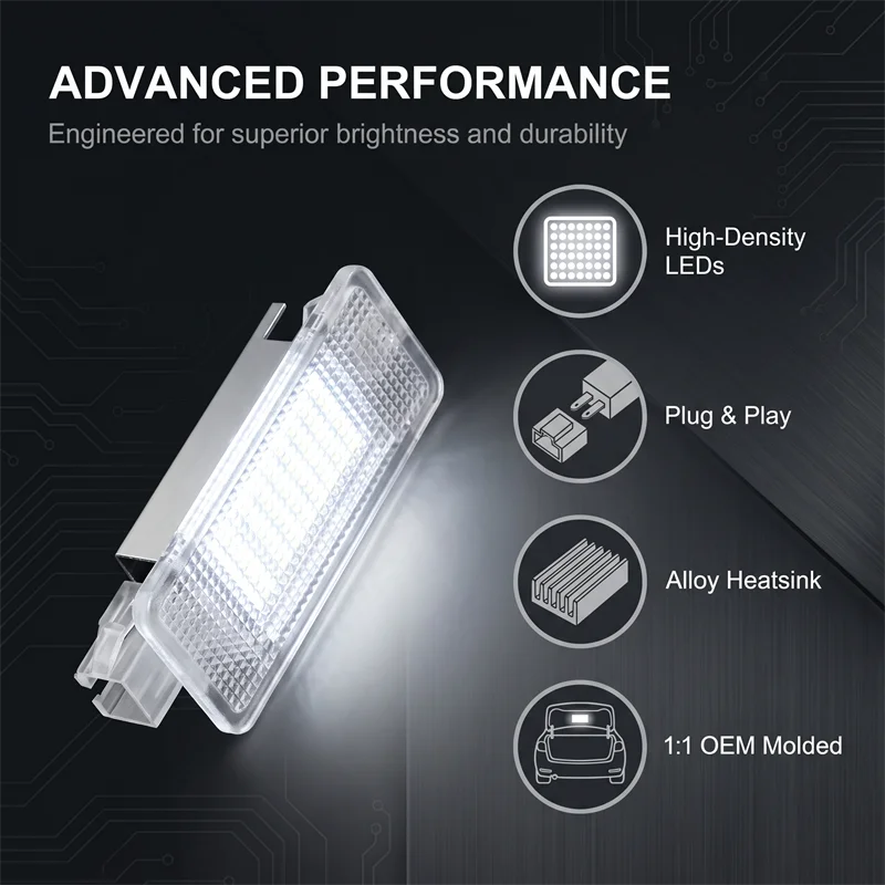 1PC White 18 SMD LED Luggage Trunk Interior Light Canbus For VW GOLF 5/6/7 MK5 Mk6 MK7 V/VI/VII Jetta Passat Touran