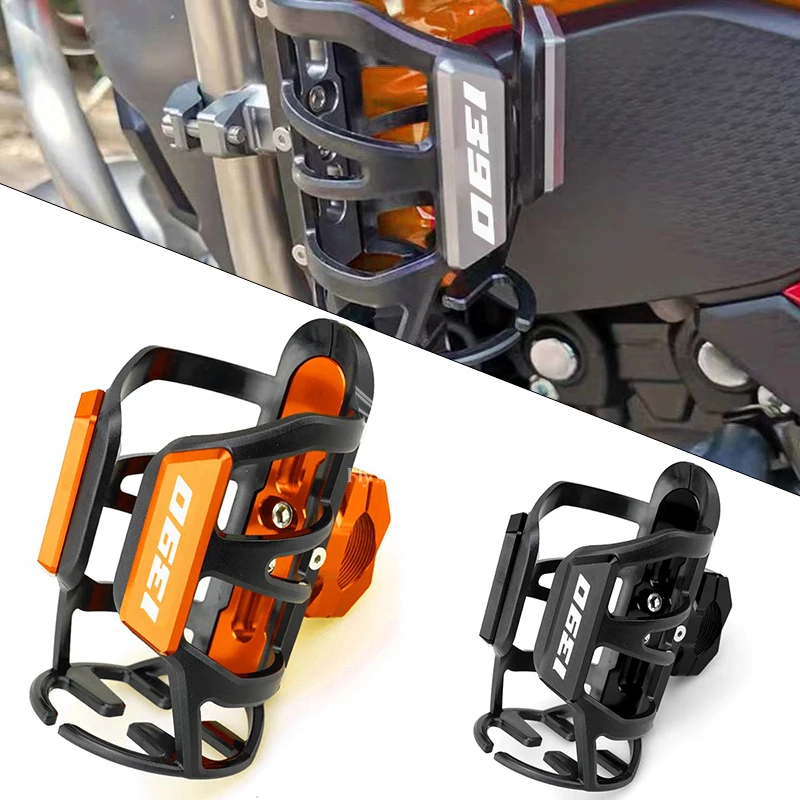 

Motorcycle For KTM 1390 Super Adventure 1390 SUPER DUKE R 1390 DUKE Beverage Water Bottle Cage Drink Cup Holder CNC Accessories