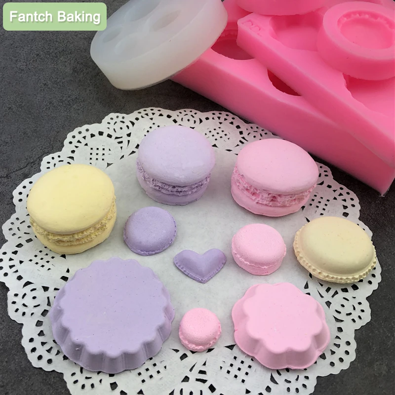 Food Safe Material Makaron Dessert Styling Biscuit Cake Chocolate Silicone Mold Fondant Soap Macaron DIY Baking Kitchen Tool