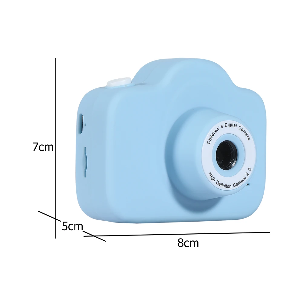 กล้องเด็ก 2 นิ้ว 1080P กล้องวิดีโอดิจิตอล HD สำหรับเด็กเล็ก ของเล่นกล้องพร้อมเคสซิลิโคนและการ์ด TF 32G สำหรับเป็นของขวัญคริสต์มาส