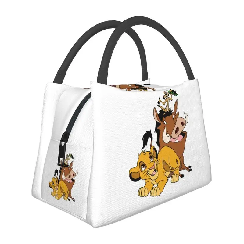 

Simba The King Lion Resuable Lunch Box for Women Waterproof Timon And Pumbaa Thermal Cooler Food Insulated Lunch Bag