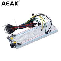 AEAK MB102 MB-102 Breadboard 400 830 Point Solderless PCB Bread Board Test Develop DIY for arduino laboratory SYB-830