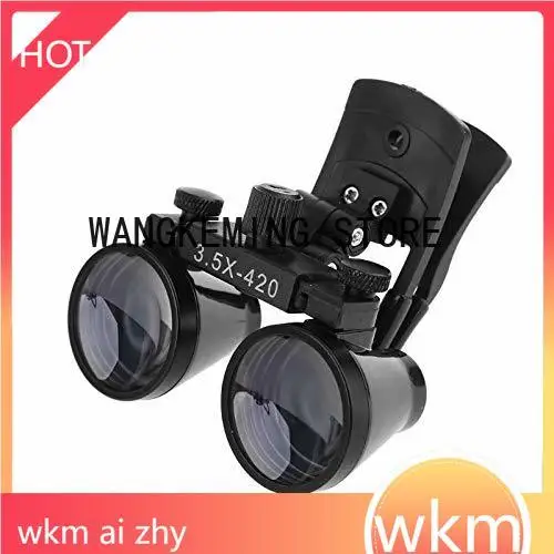 高品質歯科用ルーペ双眼鏡歯科医拡大鏡手術用スポットライトヘッドライトと眼鏡クリップ付き