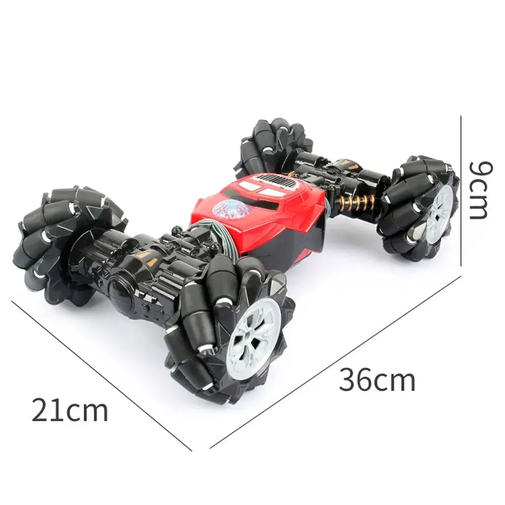 1:14 carro de controle remoto 2.4ghz gesto detecção deriva dublê torção fora de estrada brinquedo do veículo com luz de controle de relógio música