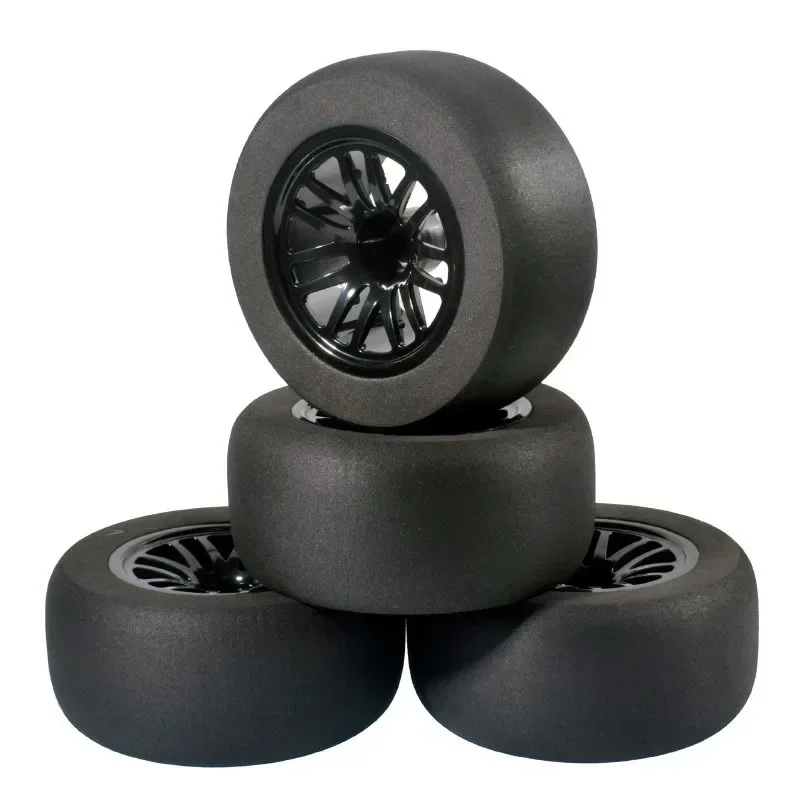 118 MM 4pcs  RC Rubber Sponge Tires Tyre Wheel Rim for HSP 1:10 Monster Truck 88005 HSP 94111 94108 94188