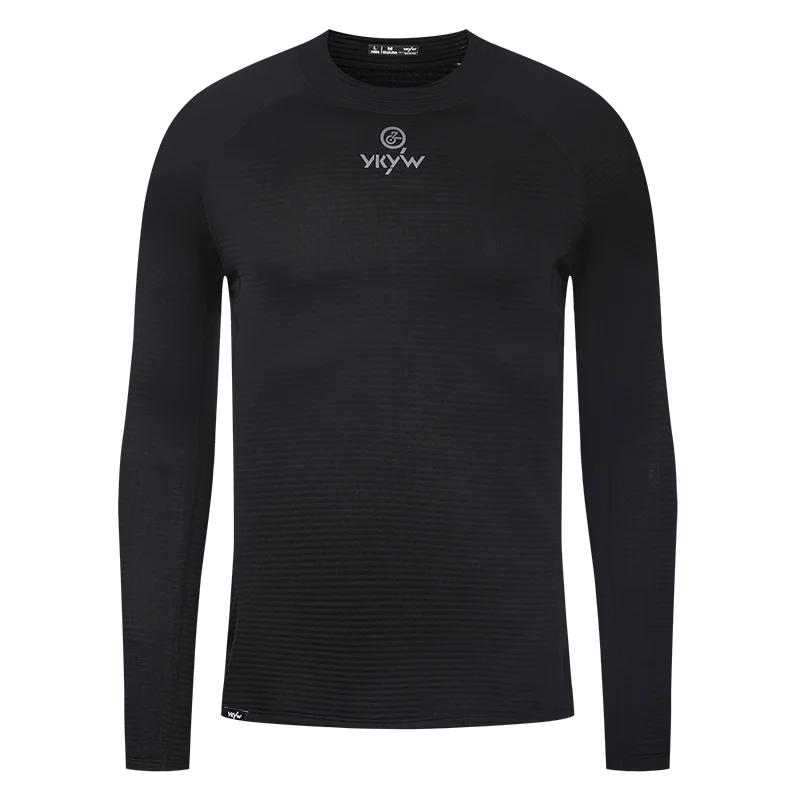 YKYWBIKE YKYW Winter Herren Radfahren Langarm Basisschicht 0 ° C2025, Thermo-Fleece, Fahrradunterwäsche, MTB, Rennrad, Hemd, Basis, Unterhemd 3