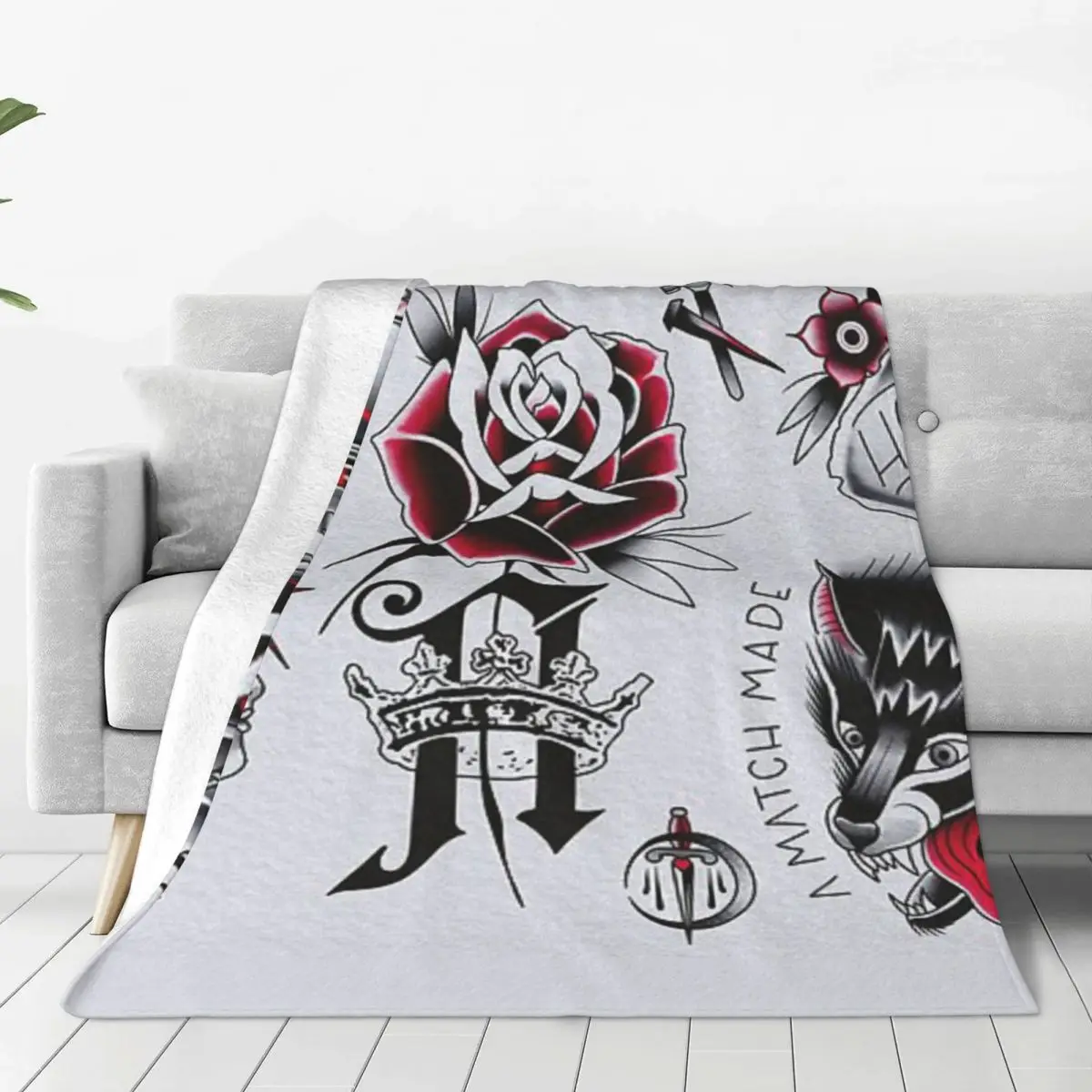 

Architects Band Logo Blanket Flange Textile Decor Portable Super Soft Throw Blankets for Home Office Plush Thin Quilt