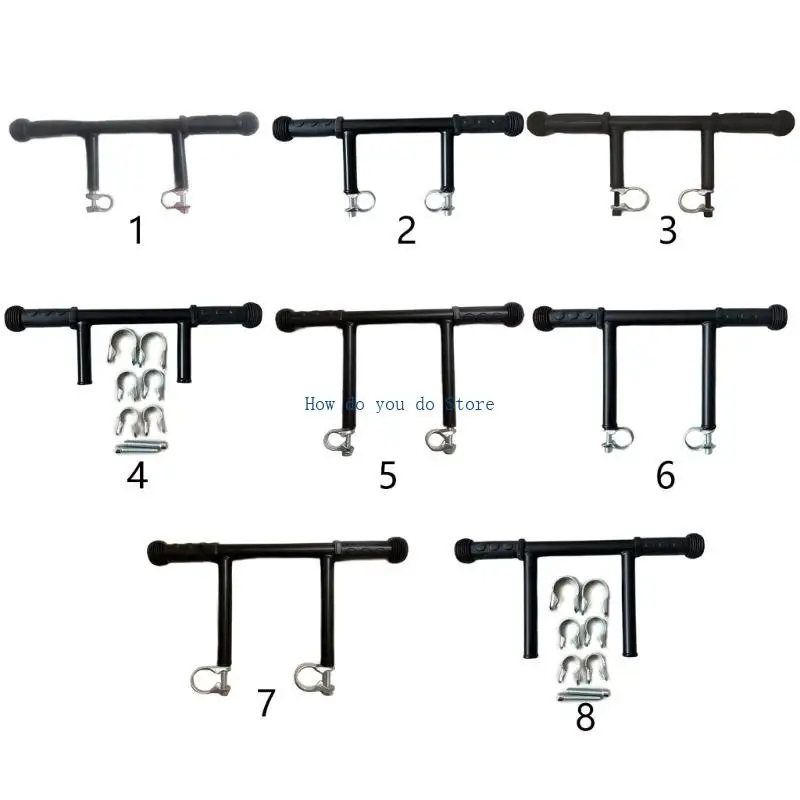 

19QF Pushchair Handle Extension Bar for Taller Parents Quick Installation Strollers Handle Extender with 1pc or 3pcs Clamp