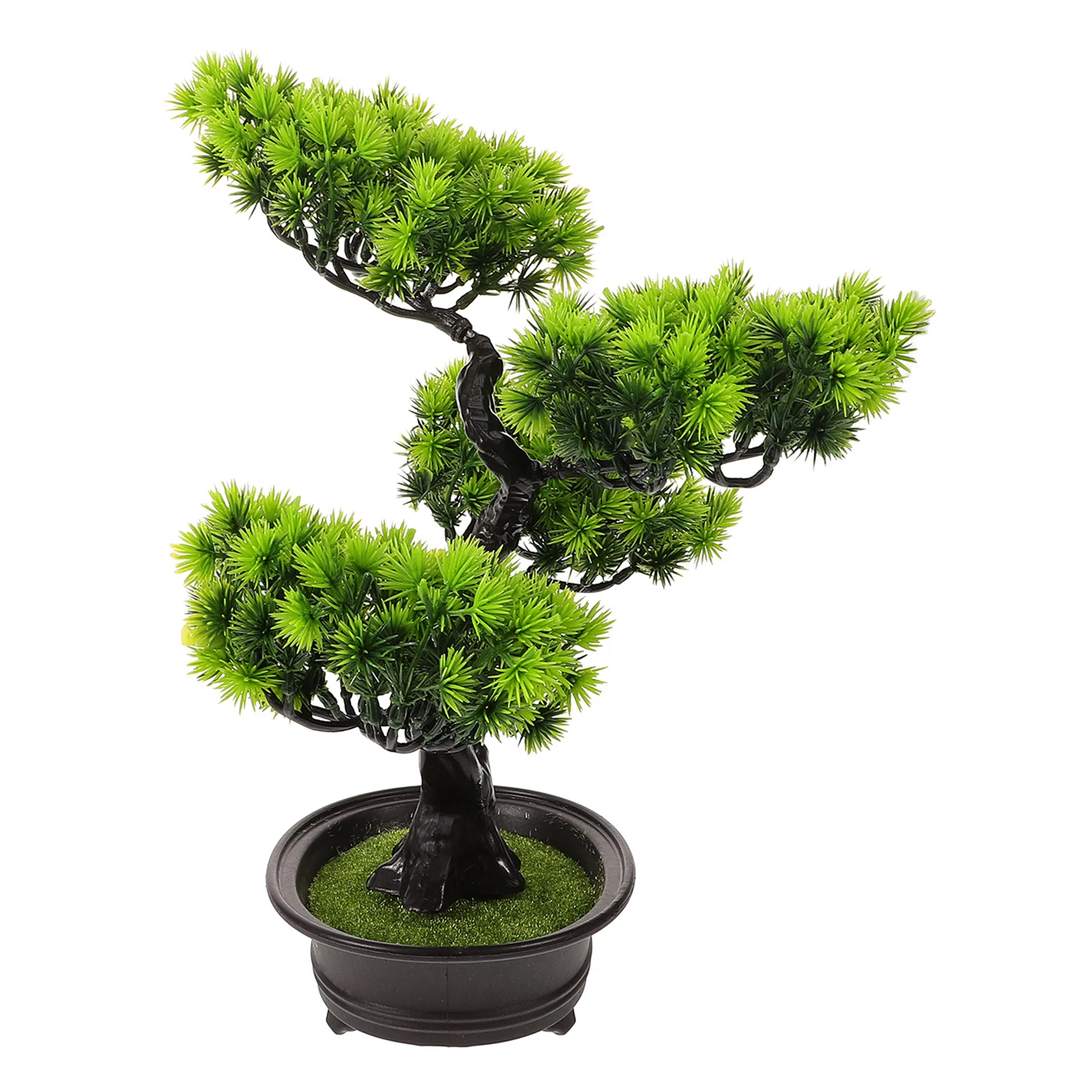 

Fake Pine Tree Decor Artificial Bonsai Plant Vivid Realistic Potted Indoor Home Office Desk Decoration For Bedroom Living Room