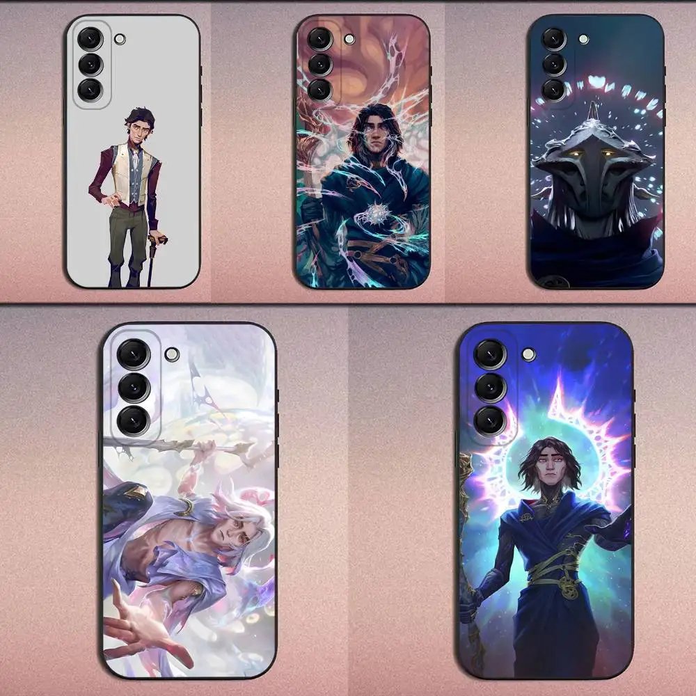 

Anime Arcane Viktor Phone Case For Samsung Galaxy A20,A21s,A22,A31,A32,A52,A53,A72,73,A80 Soft Black Cover