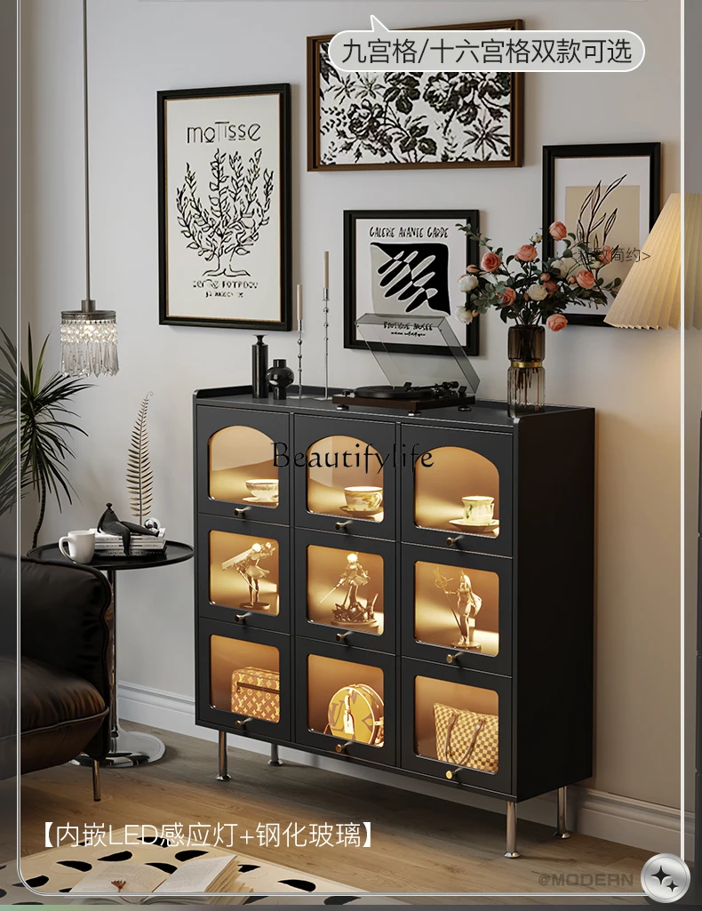 American-Style Chest of Drawers Nine-Bucket Storage Hand-Made Display Storage Cabinet