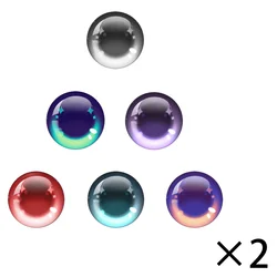Blyth Doll Eyes 12Pcs/set Dome Glass 10mm-40MM Doll Eyes DIY Crafts Eyeballs For Animal Eyes Accessories Glass Eyes