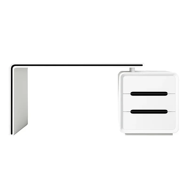 

Premium Computer Desk Modern Minimalist Desk Bookcase Corner Nordic Student Desk Long