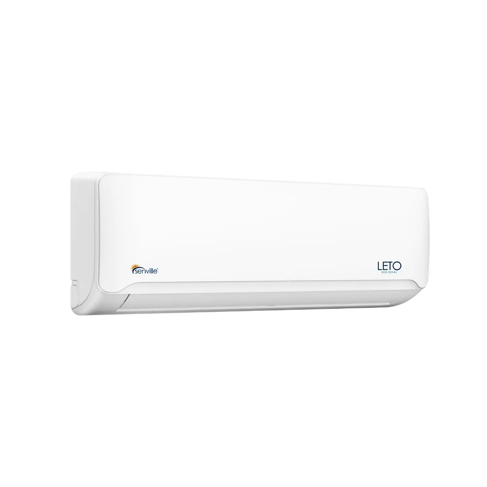 Senville LETO Series Mini Split pompa di calore per condizionatore d'aria, 9000 BTU 110/120V, Inverter, funziona con Alexa, SEER2 21.5, bianco