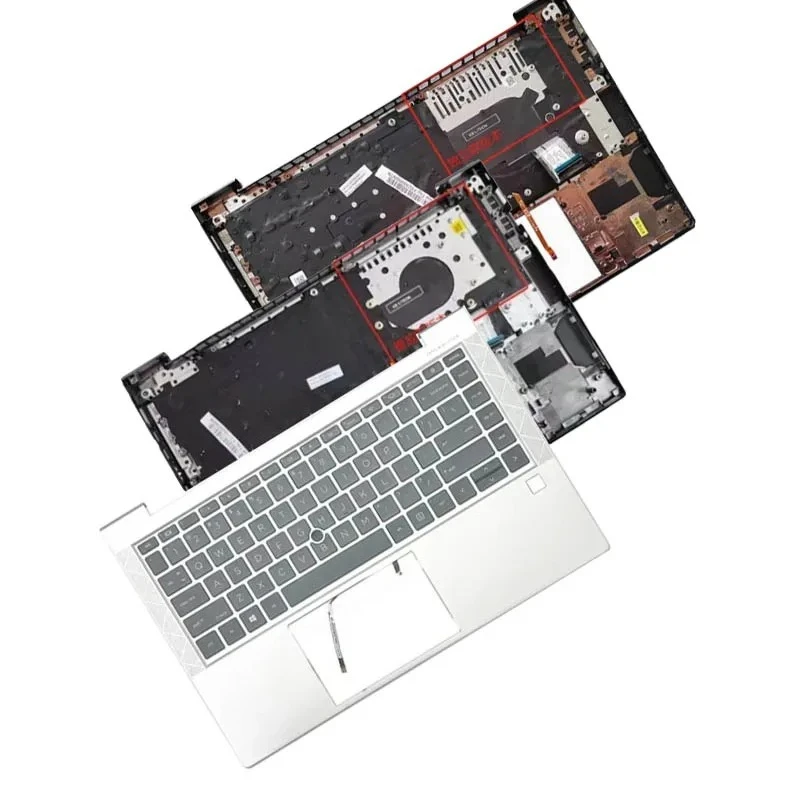 New US Keyboard  Lapotp Palmrest Top Cover For EliteBook 840 G7 G8 Zbook Firefly 14 G7 G8 Upper Case with Backlight Keyboard