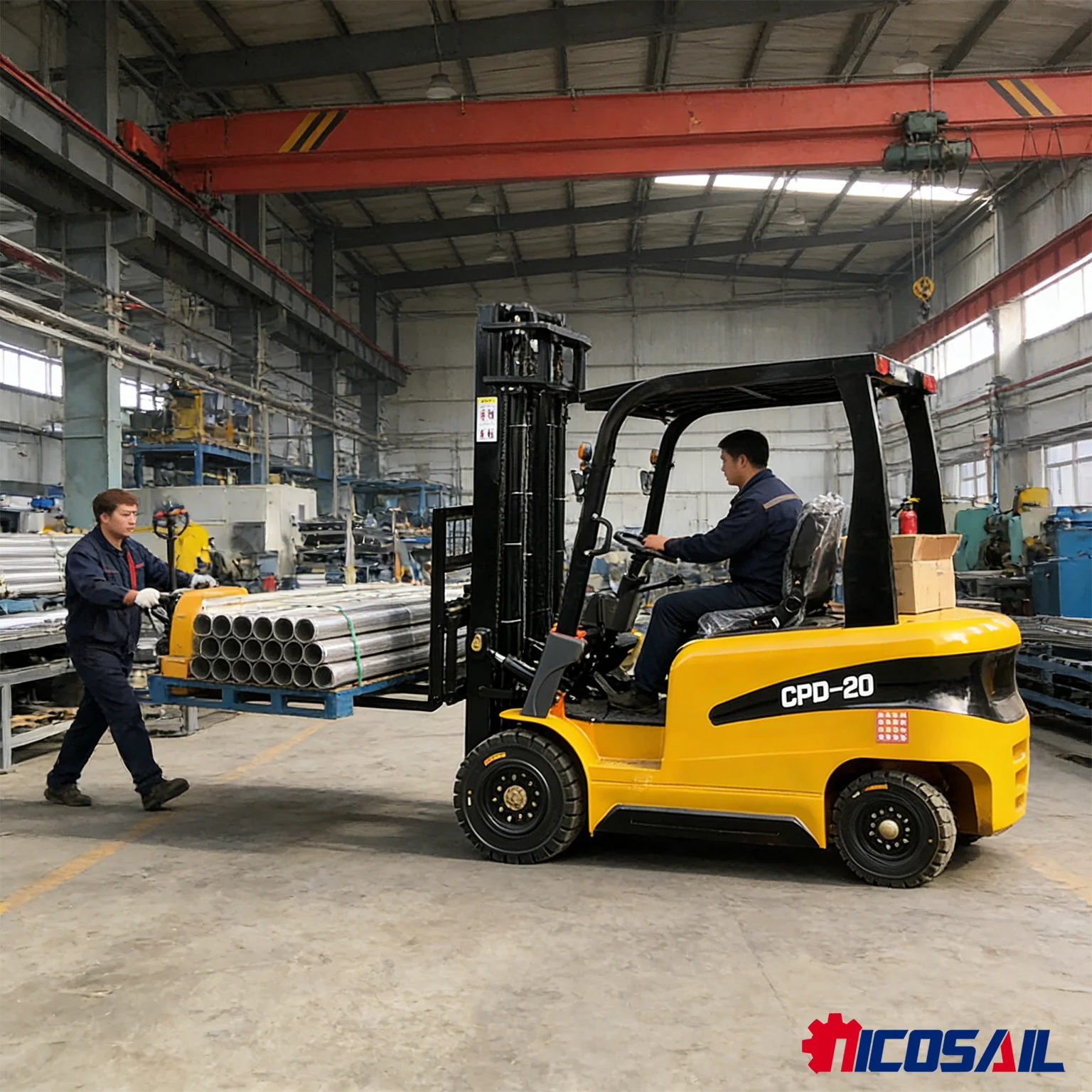 

2 Ton Electric Forklift Lithium Battery CE Certified Small Electric Forklift for Factory Warehouse