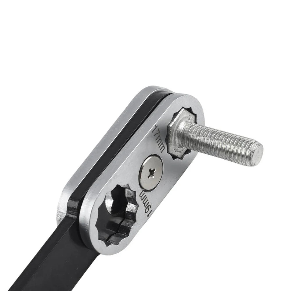 Repair Work Home Improvement Silver And Black Wrench Tool Multi-Functional Tool Open-End Wrench Ring Spanner Repair