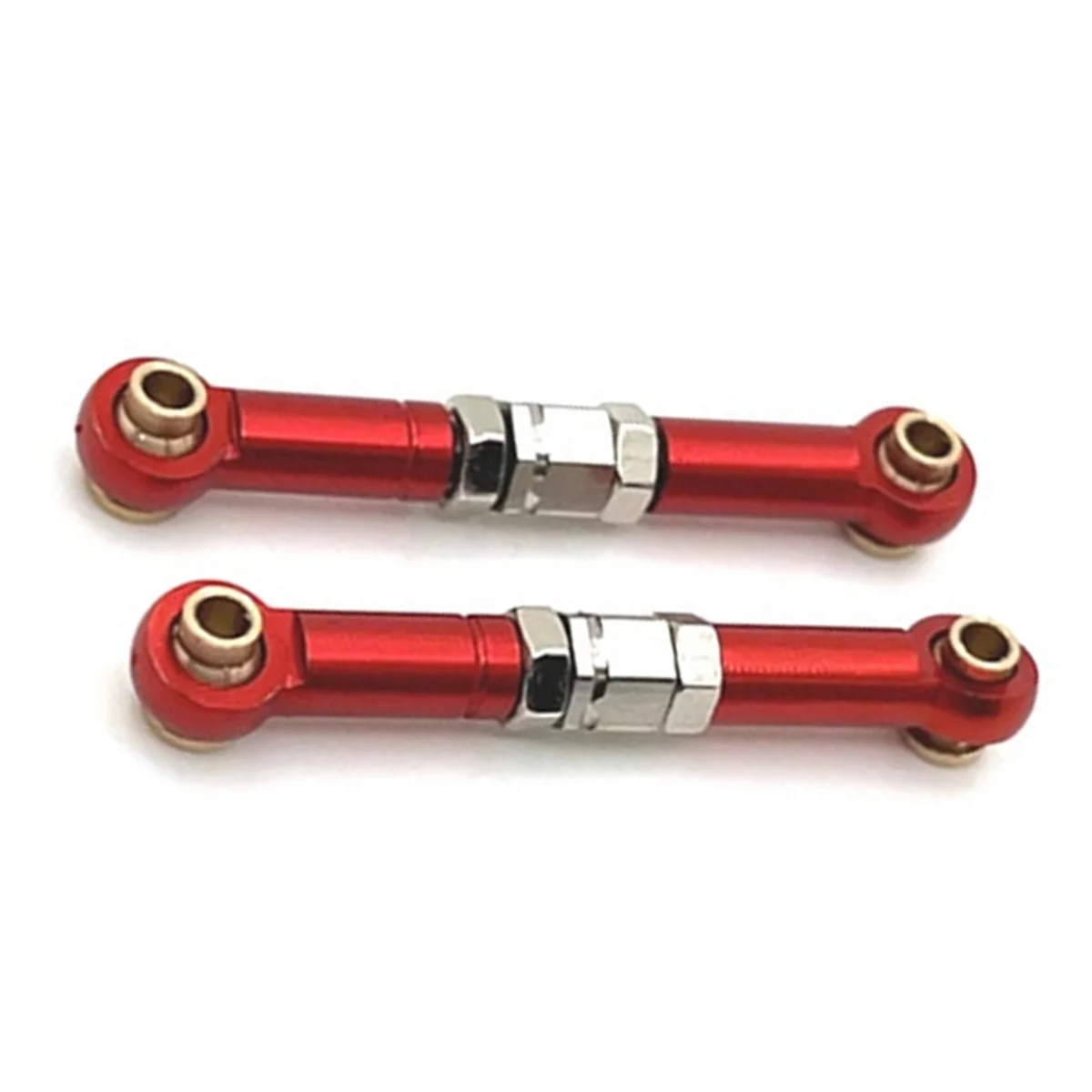 Aluminum Front Steering Link Rod Linkage for MJX 1/14 14209 14210 RC Car Upgrade Parts Red